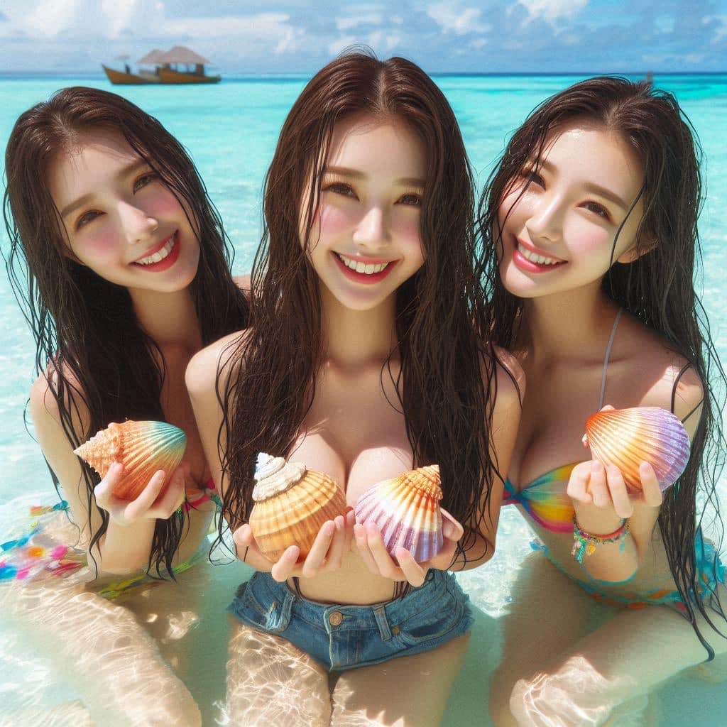 海水和貝殼