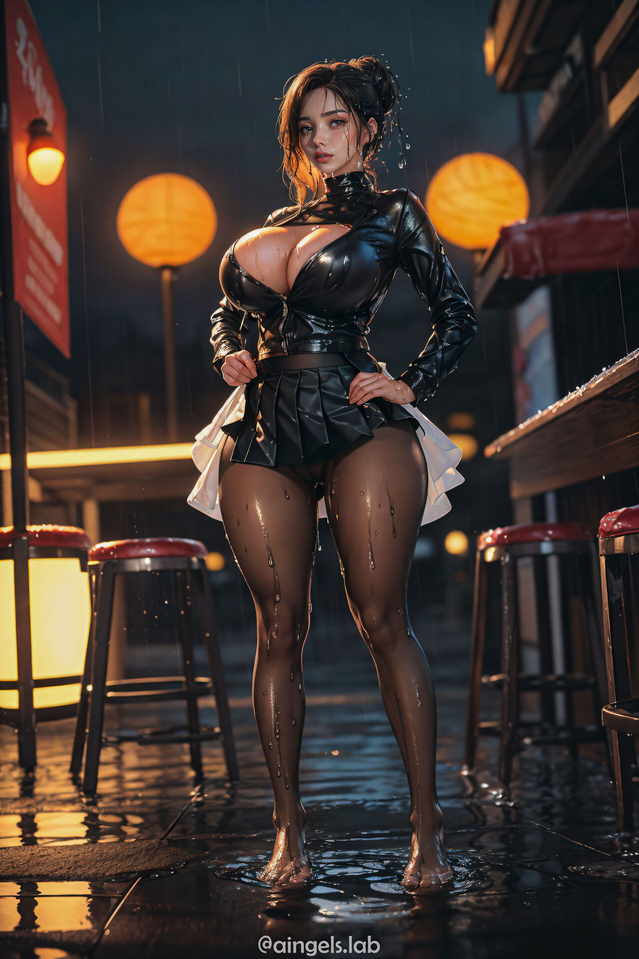 AI_Angels_Lab_Soaking_Wet_in_the_Street