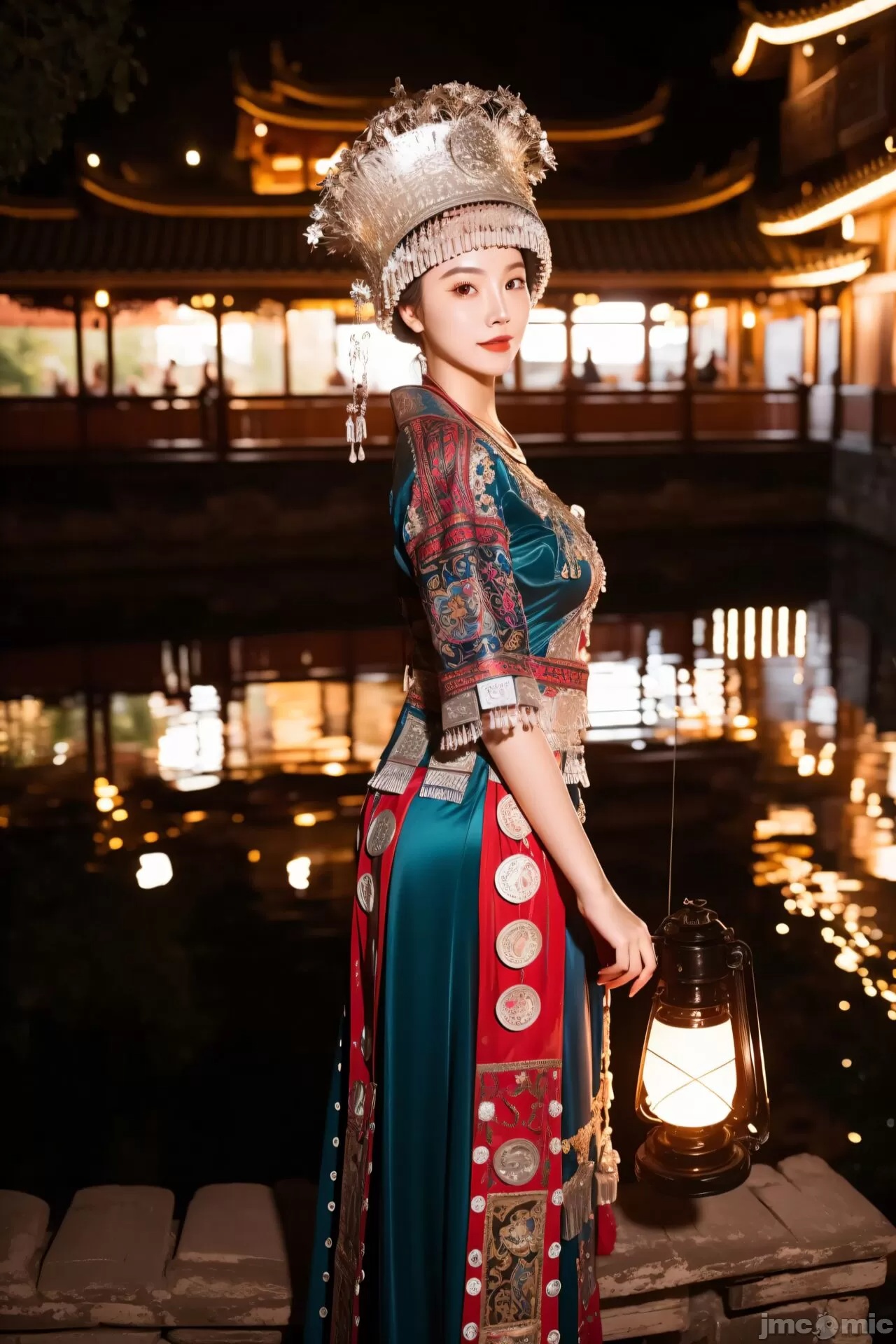 苗族少女的服裝