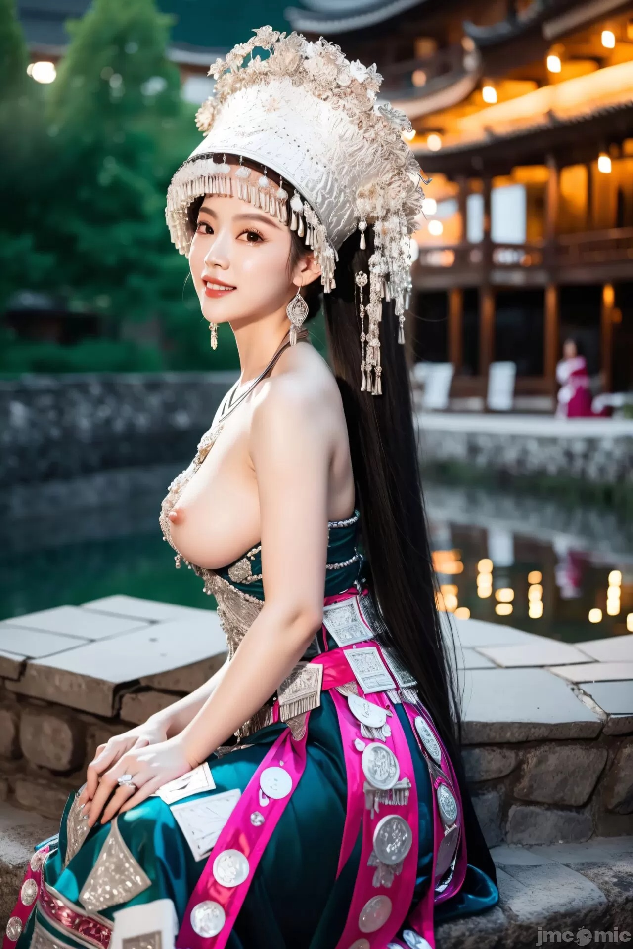 苗族少女的服裝