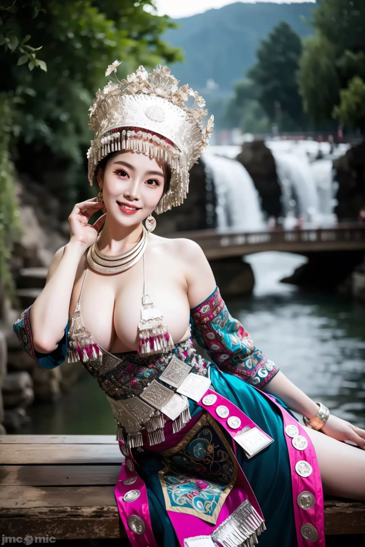 苗族少女的服裝