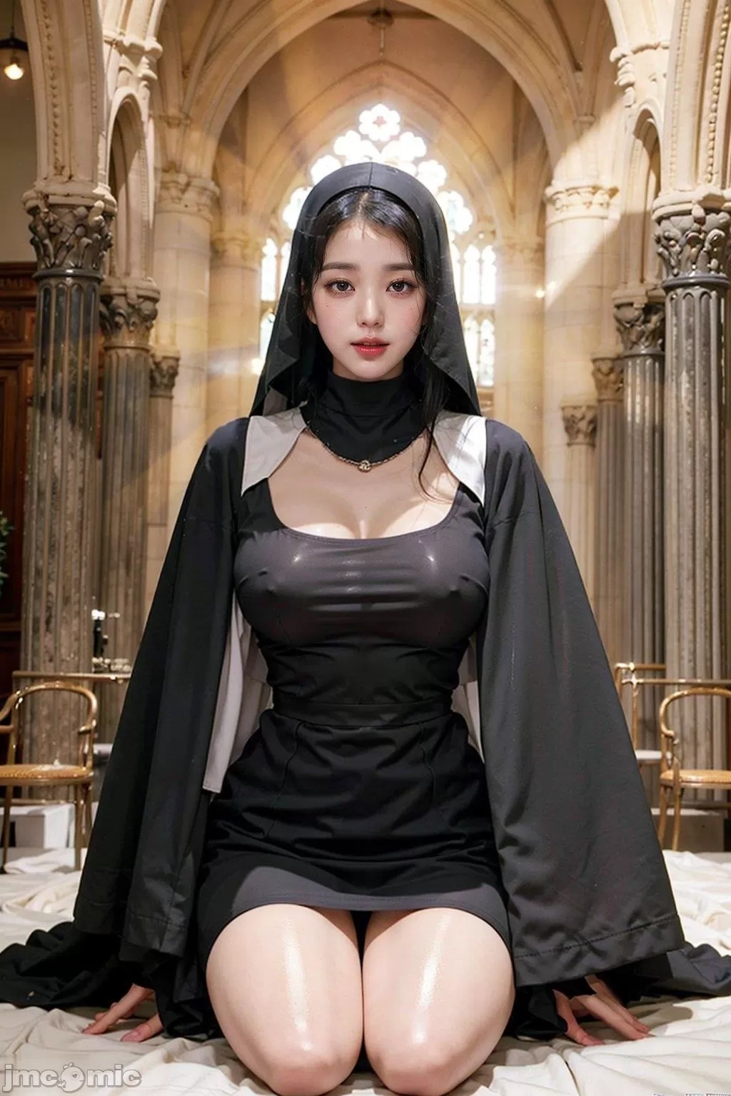 修女的裸露引人遐思