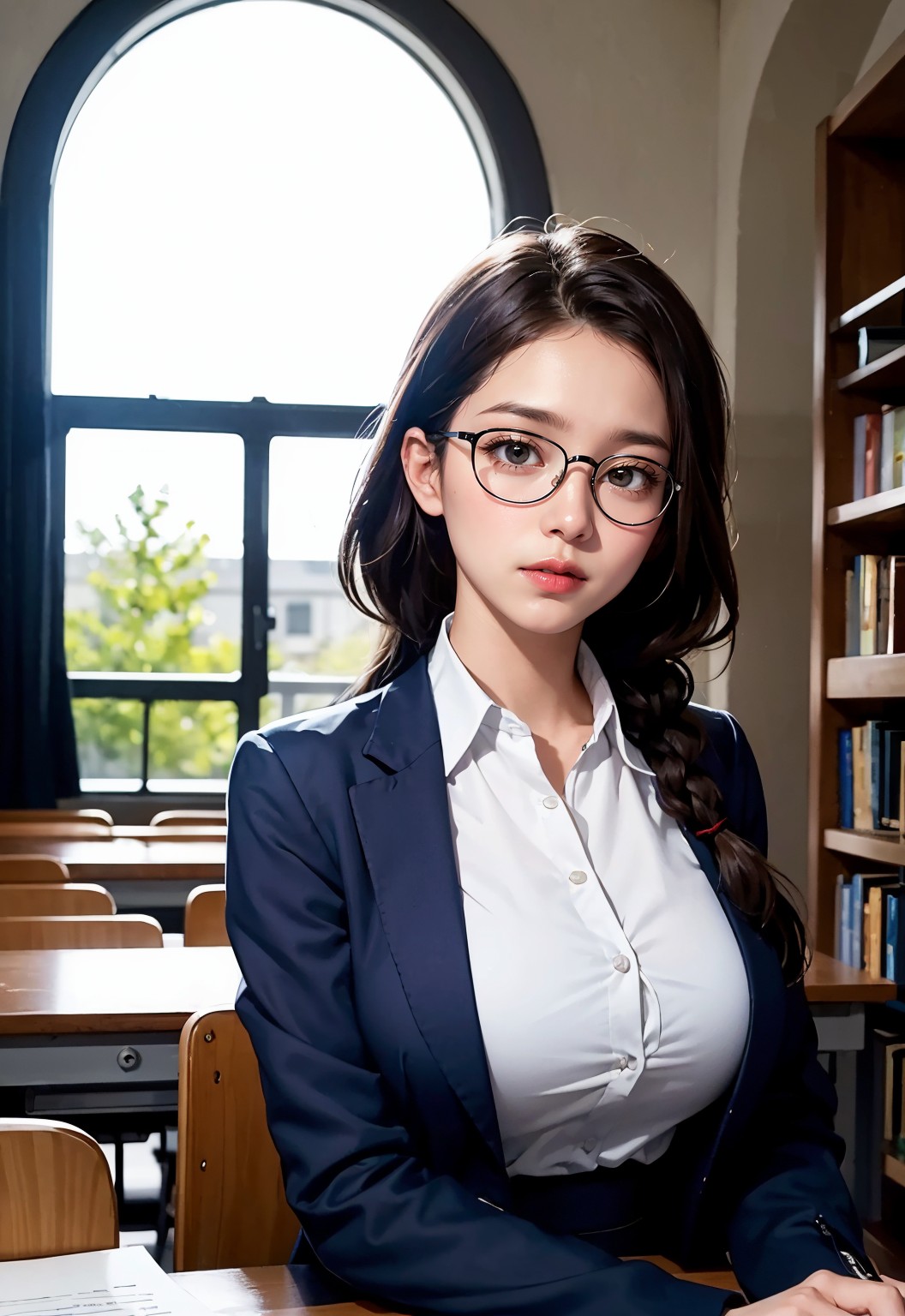 School Library HD Character AI