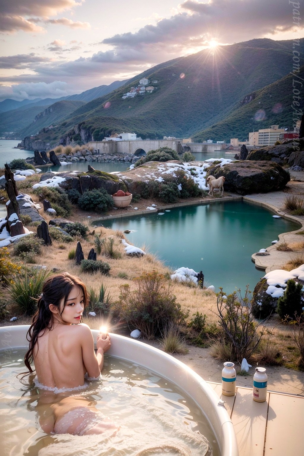 泡溫泉