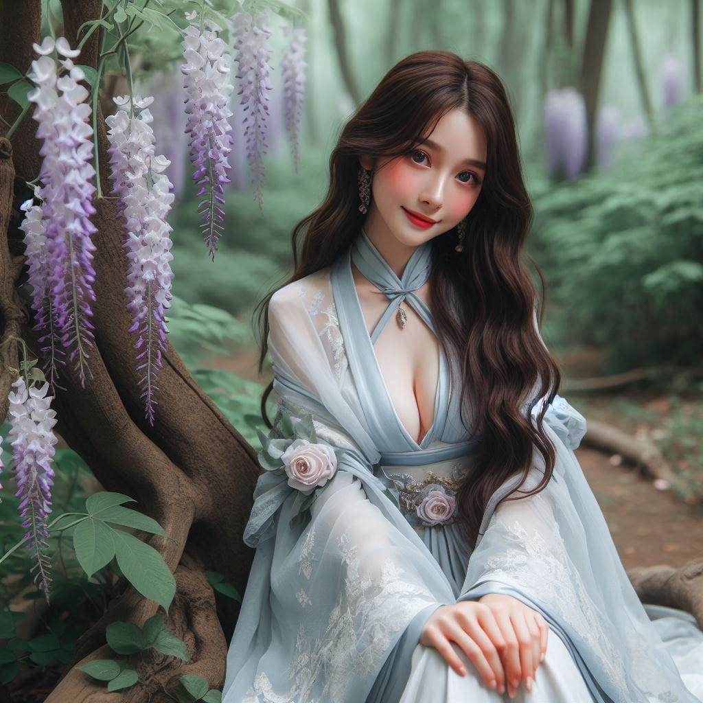 Sister met by chance in the forest