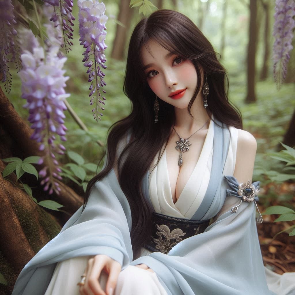 Sister met by chance in the forest