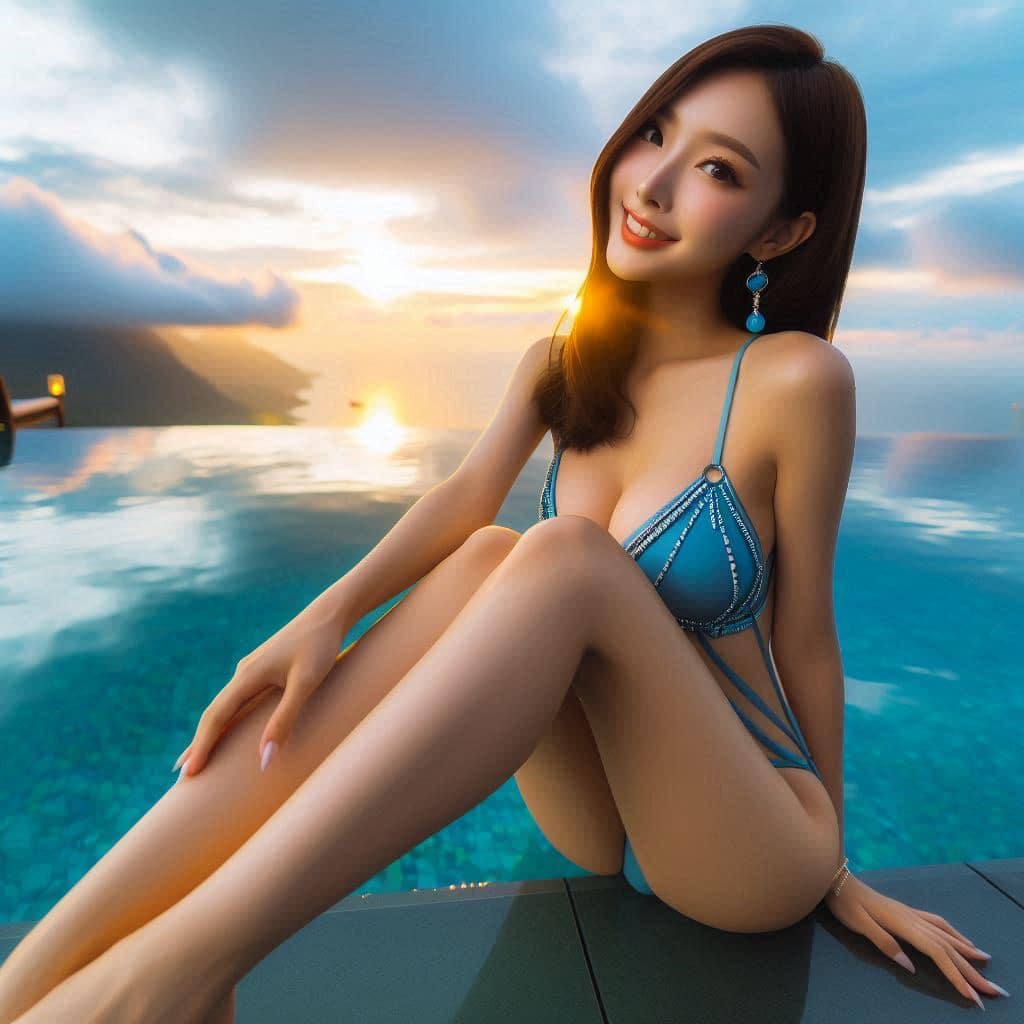 Sea of Clouds Sunset Infinity Pool