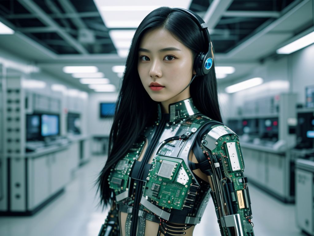 Sister employee of a high-tech IC factory