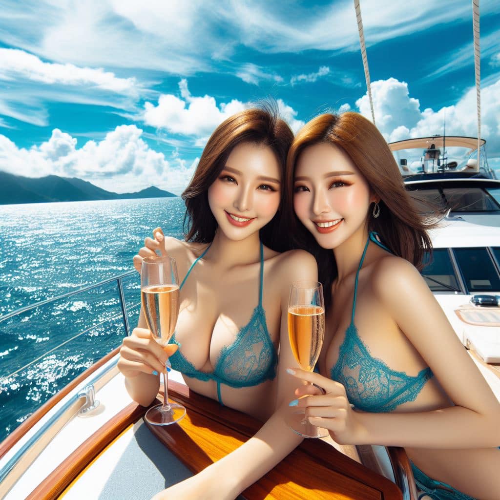 Sagittarius yacht out to sea