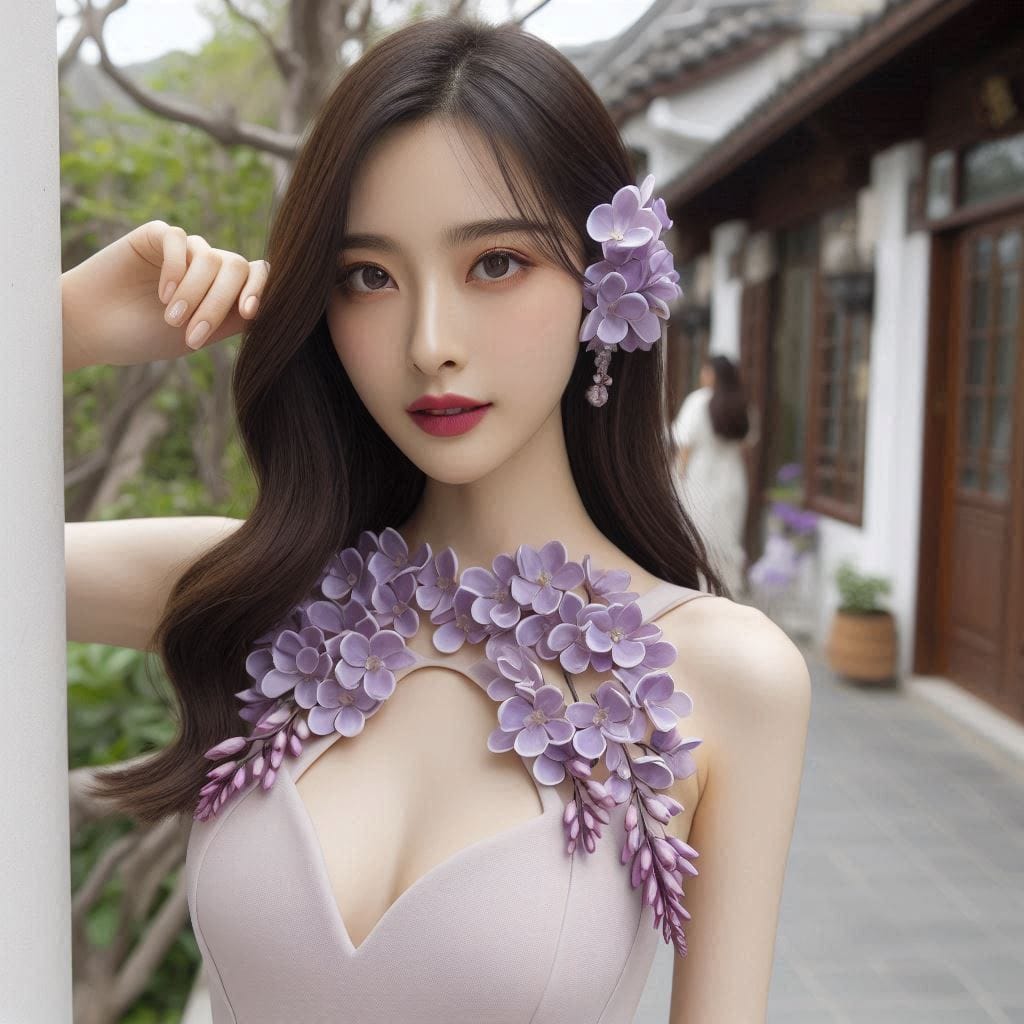 Beautiful girl shopping by chance