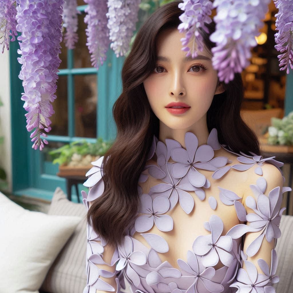 Beautiful girl shopping by chance
