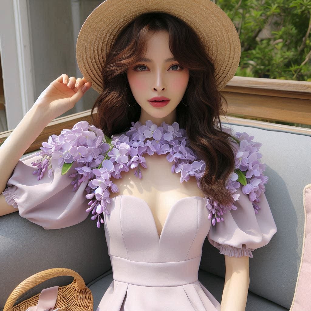 Beautiful girl shopping by chance