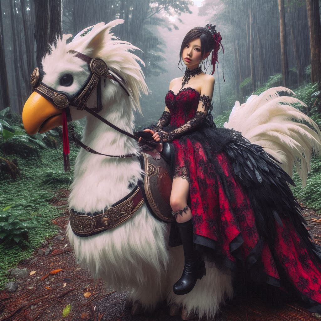 Beauty on a Chocobo