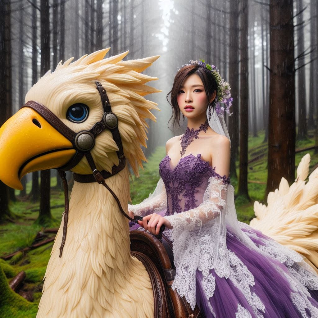 Beauty on a Chocobo
