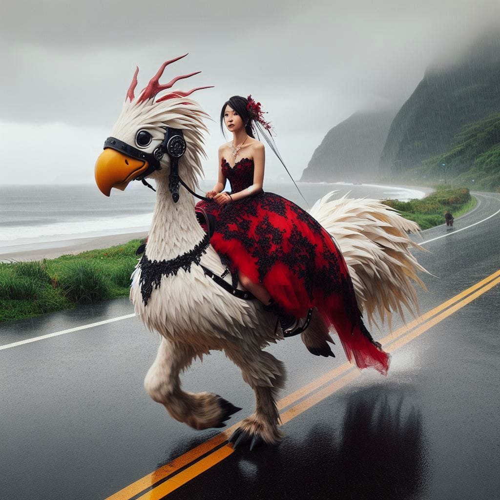 Beauty on a Chocobo