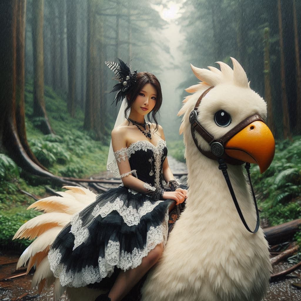 Beauty on a Chocobo