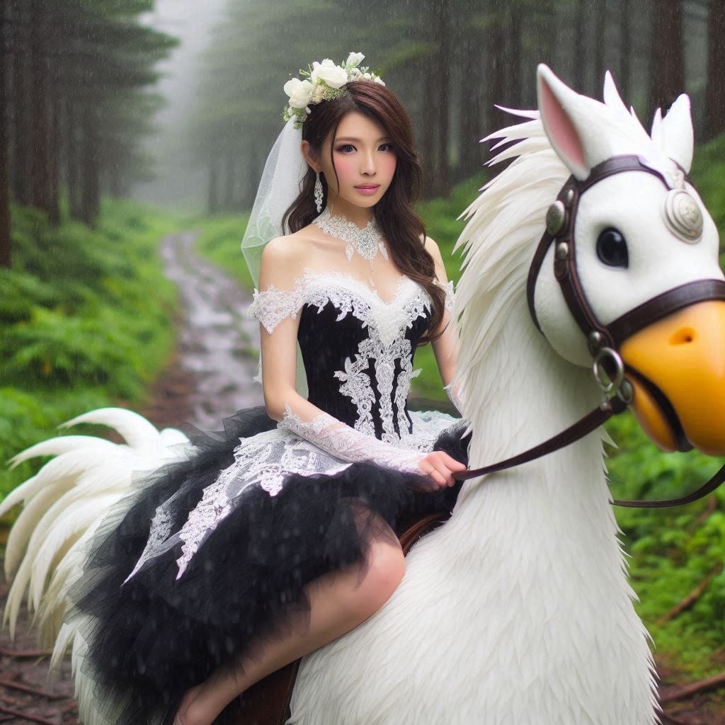 Beauty on a Chocobo
