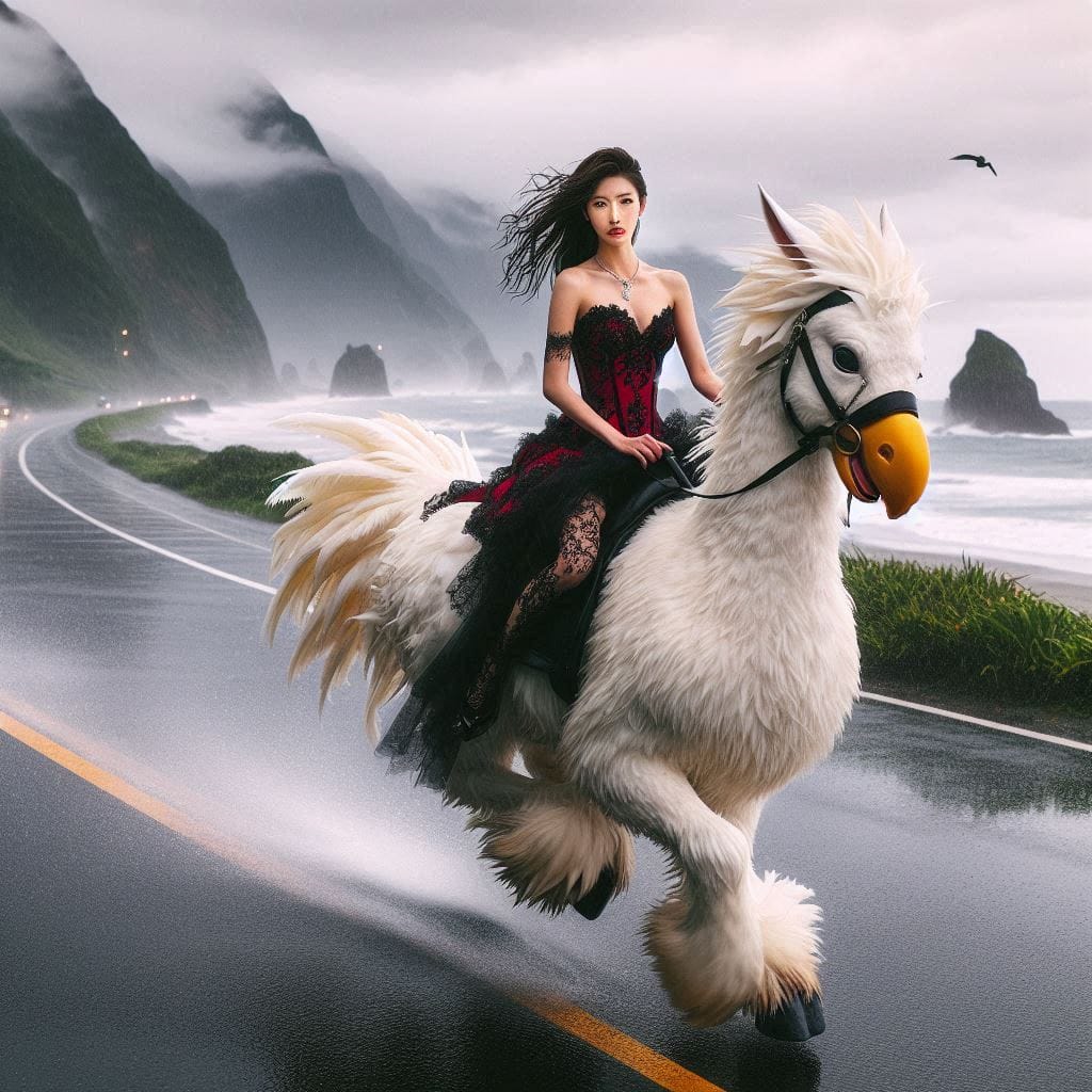 Beauty on a Chocobo