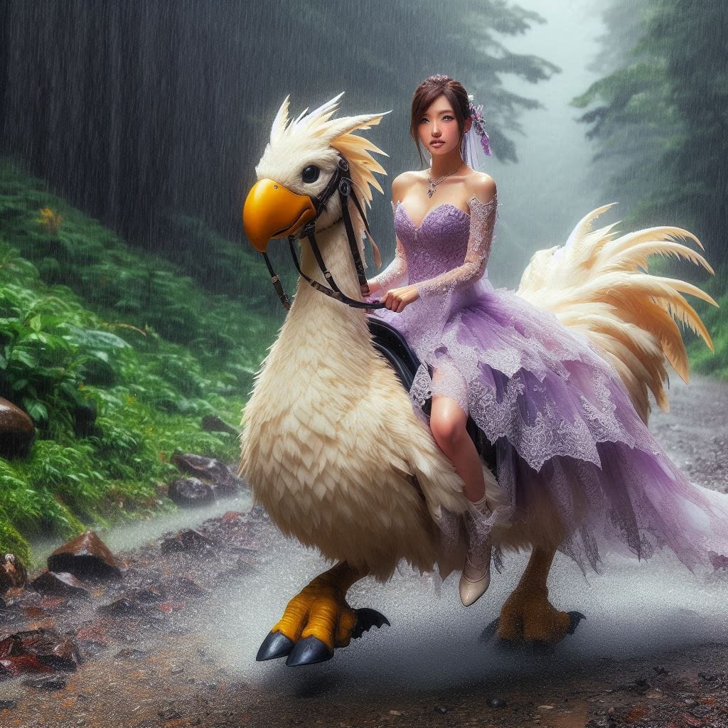 Beauty on a Chocobo