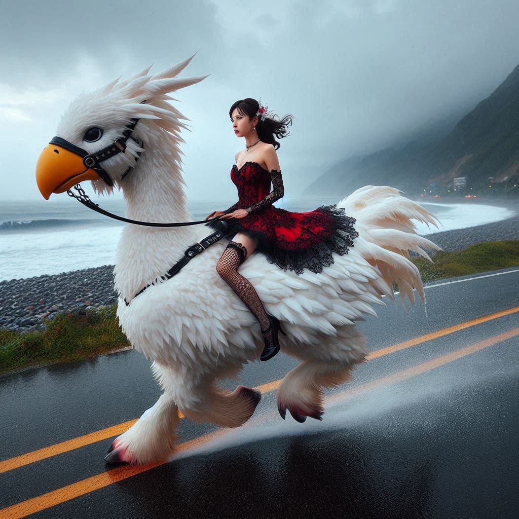 Beauty on a Chocobo