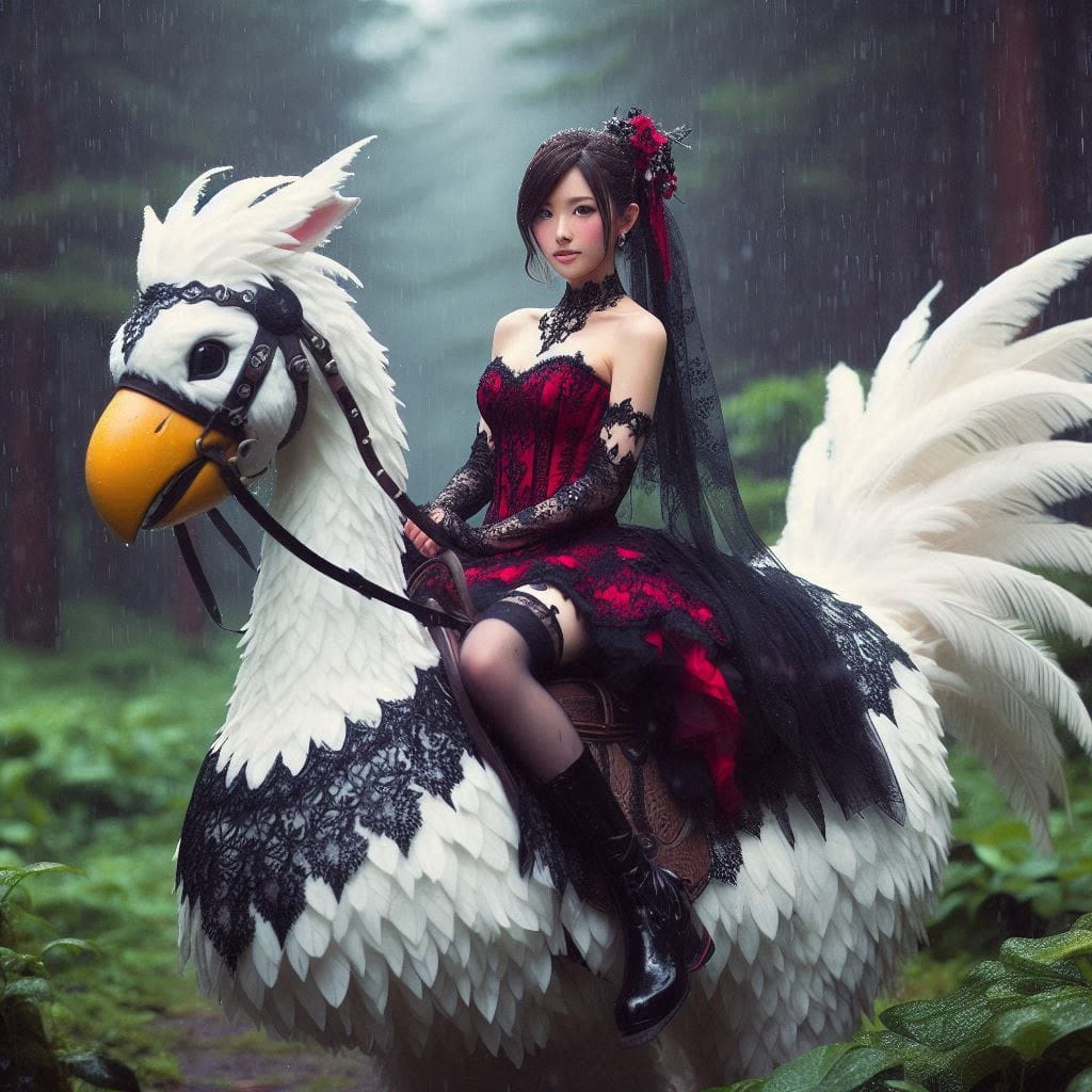 Beauty on a Chocobo