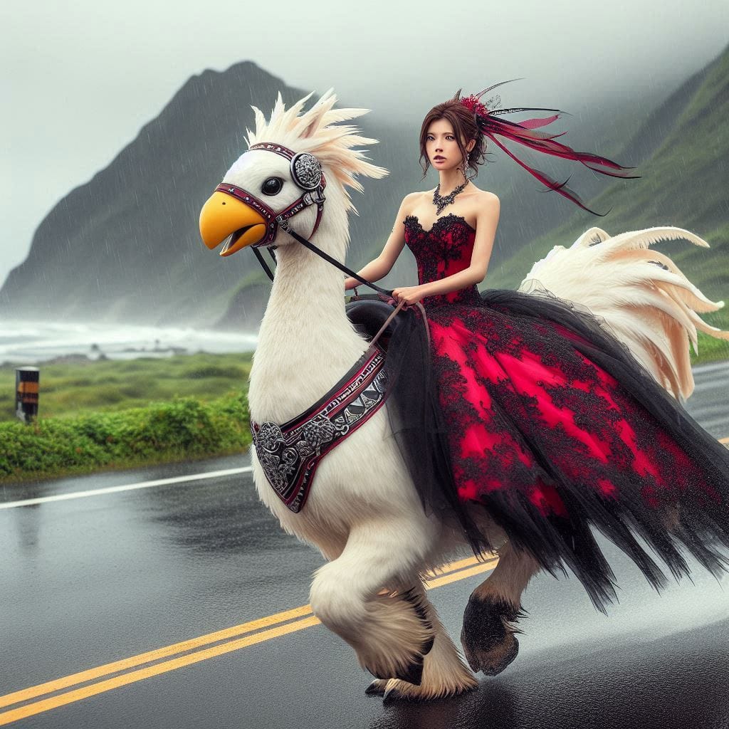 Beauty on a Chocobo