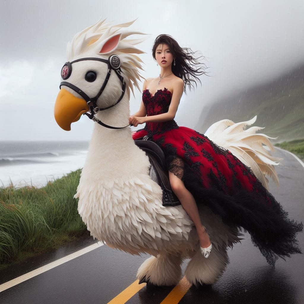 Beauty on a Chocobo