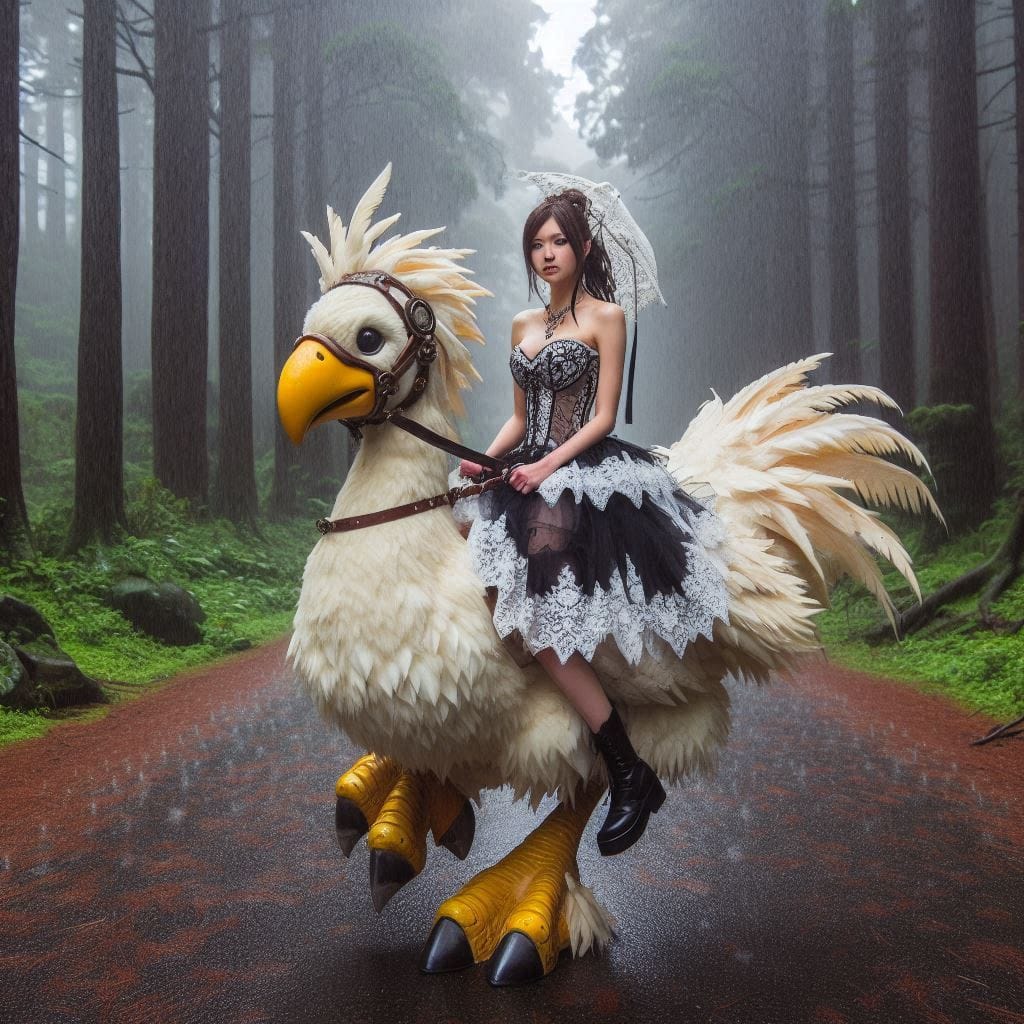 Beauty on a Chocobo