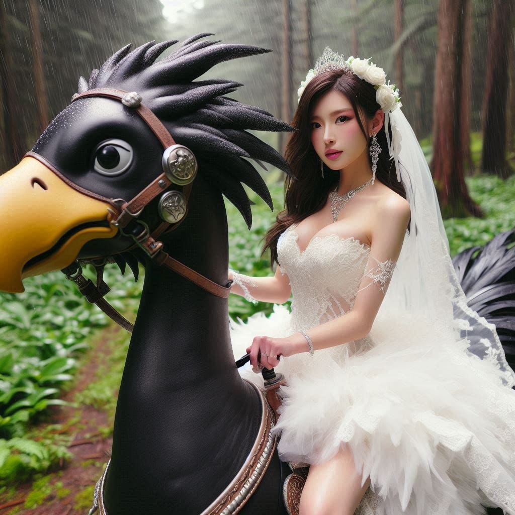Beauty on a Chocobo