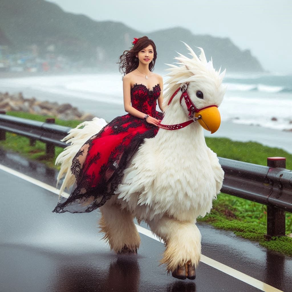 Beauty on a Chocobo