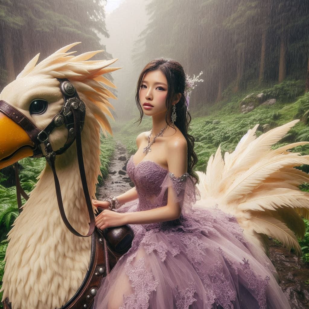 Beauty on a Chocobo