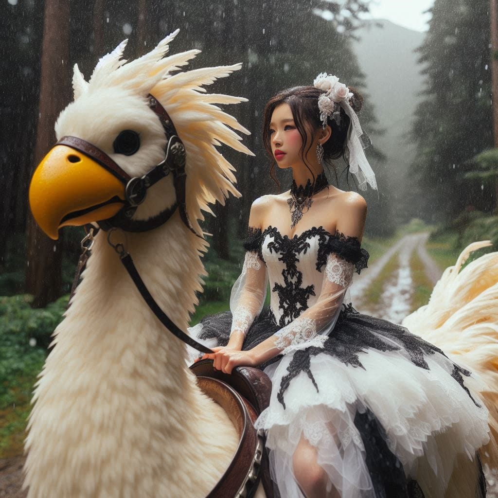 Beauty on a Chocobo