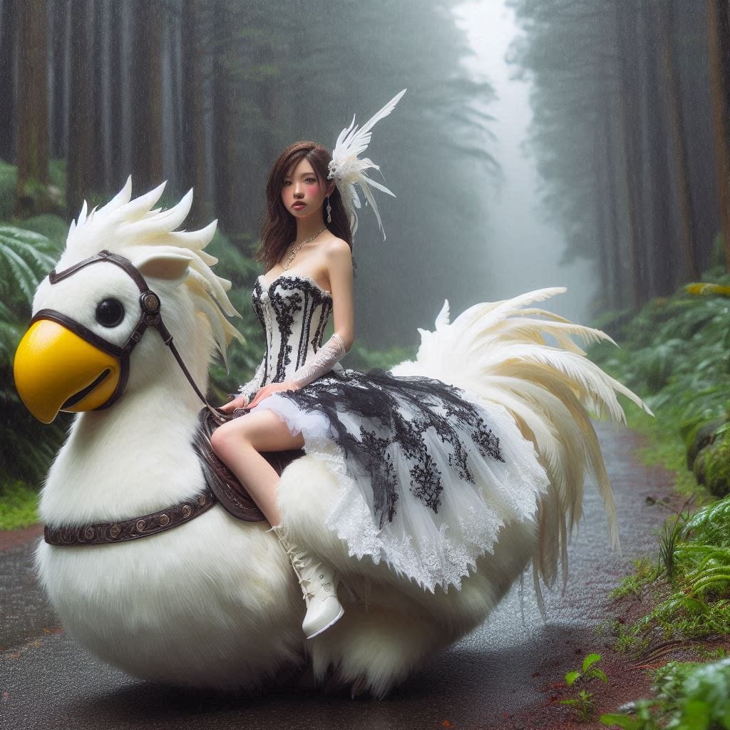 Beauty on a Chocobo