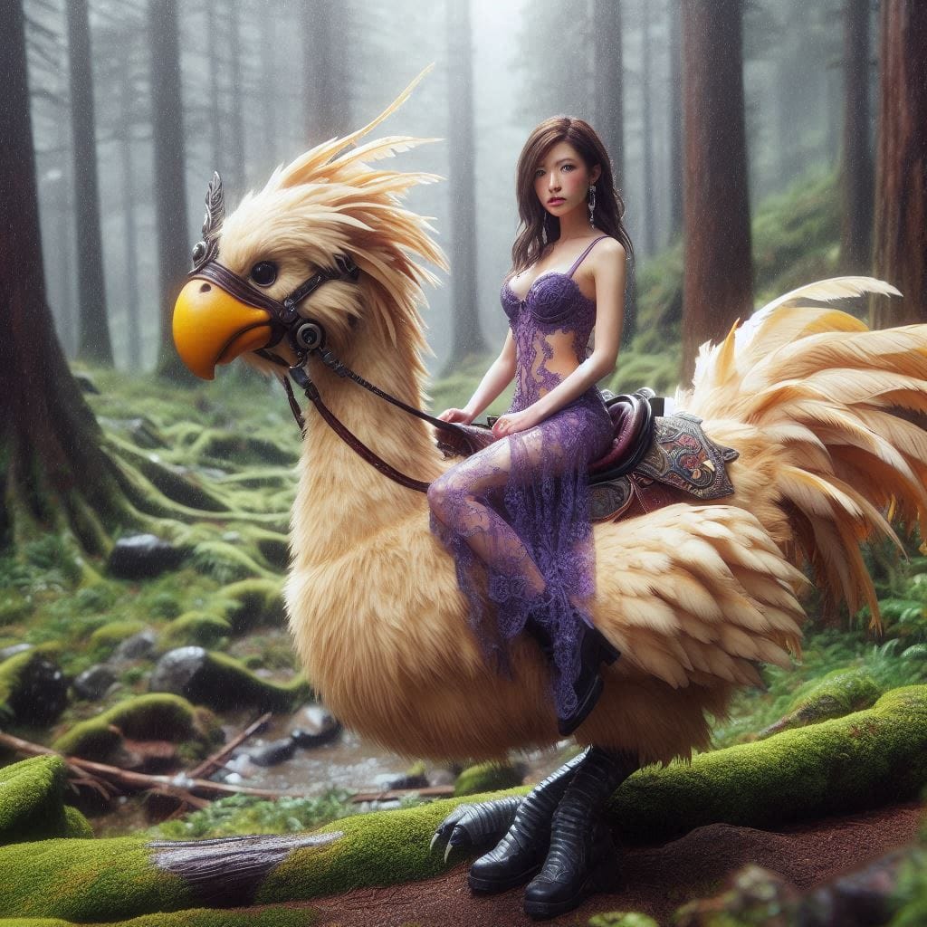 Beauty on a Chocobo