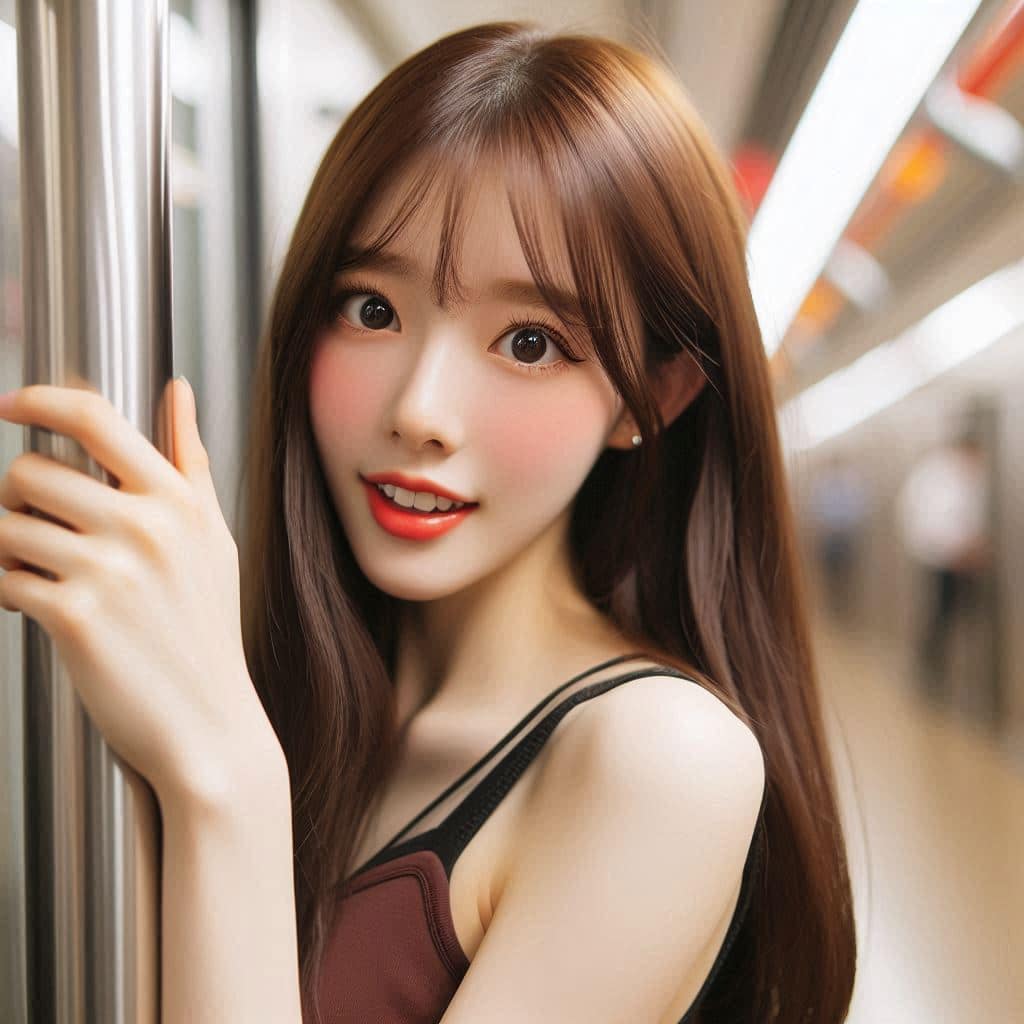 The girl on the subway
