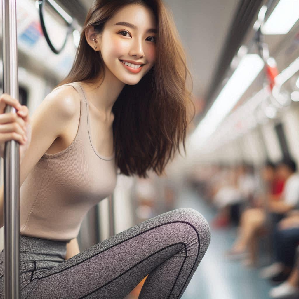 The girl on the subway