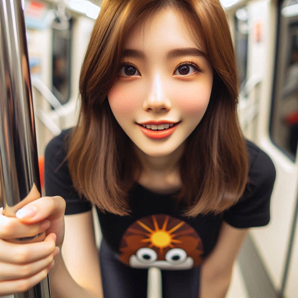 The girl on the subway
