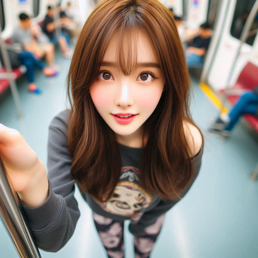 The girl on the subway