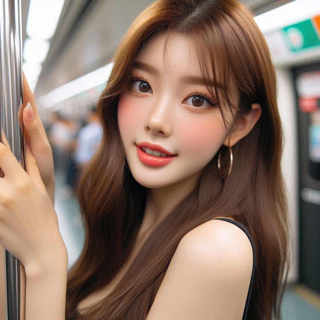 The girl on the subway