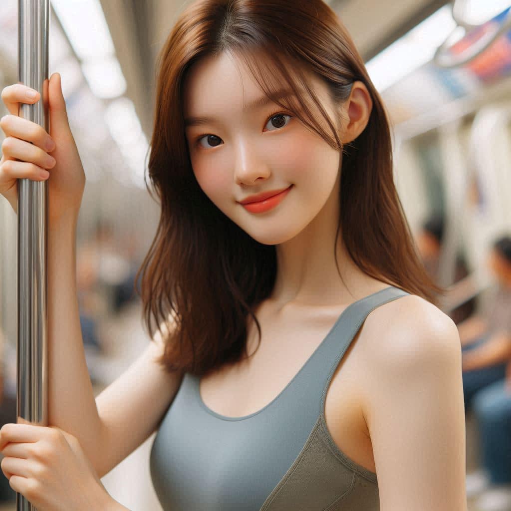 The girl on the subway
