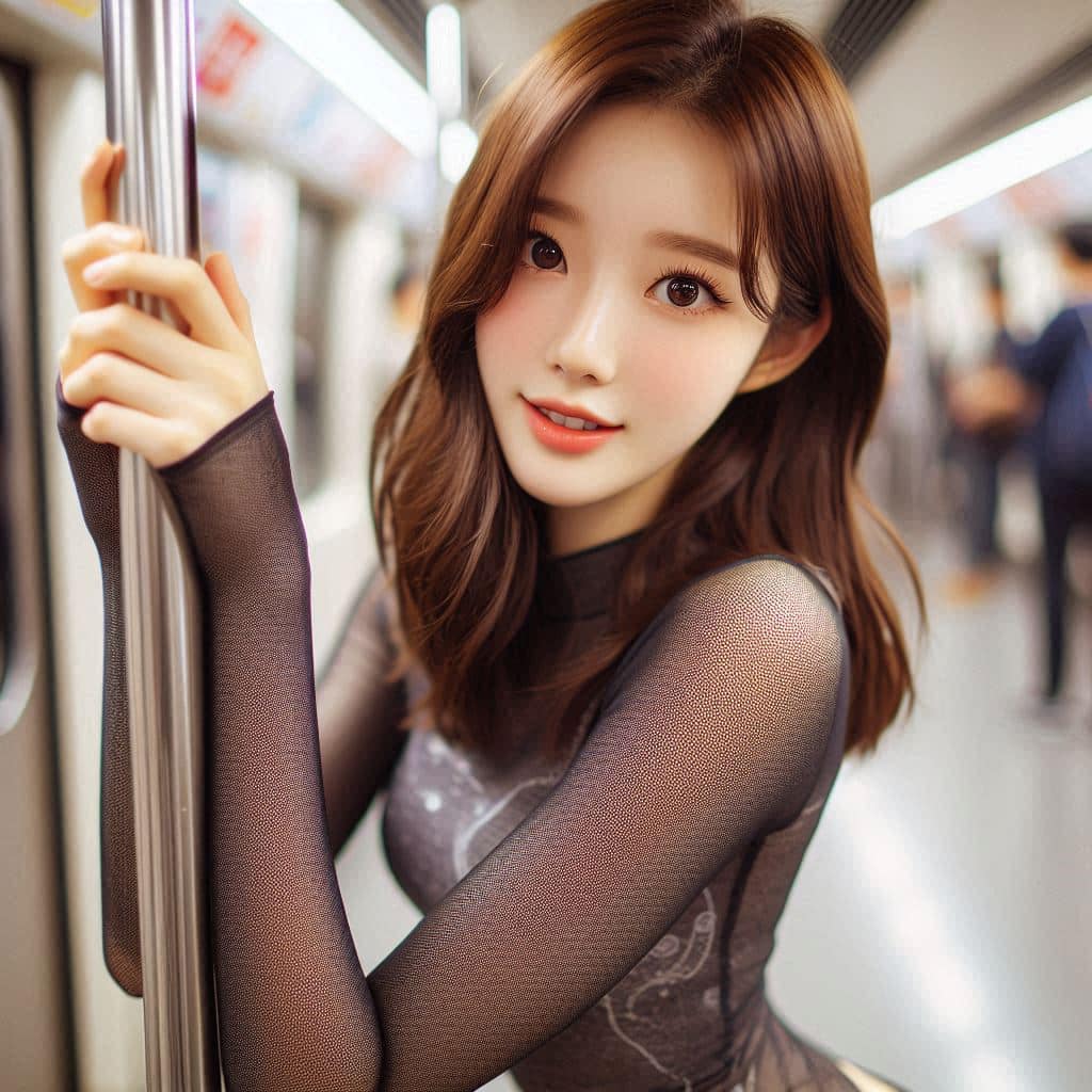 The girl on the subway