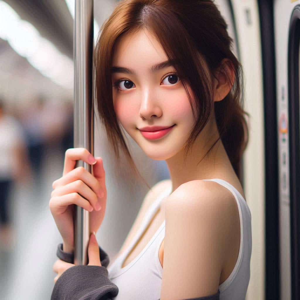 The girl on the subway