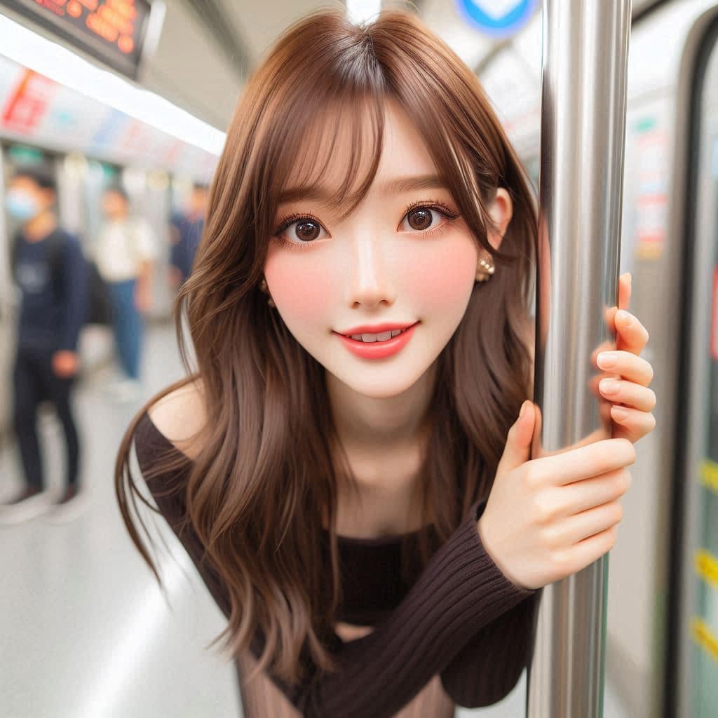 The girl on the subway