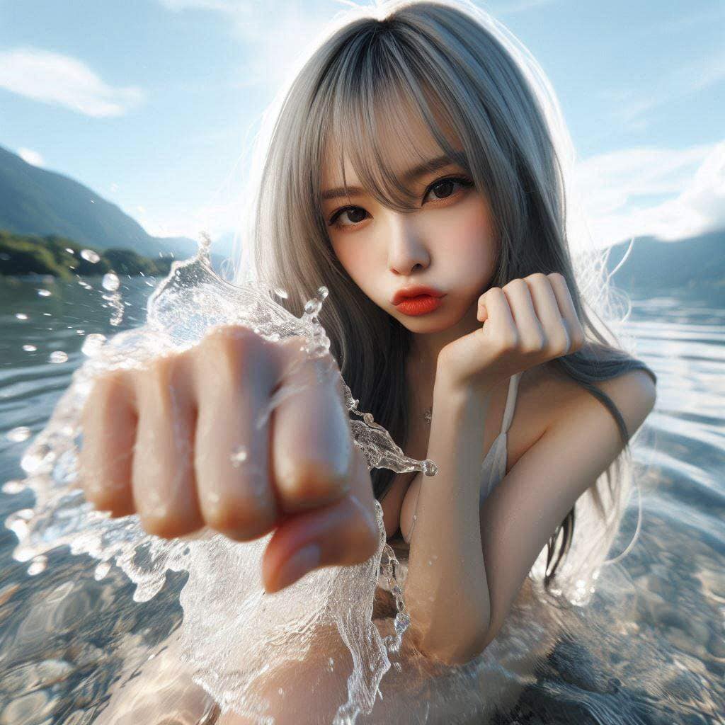 Sister's flowing water three absolute. Fist. Palm. Foot