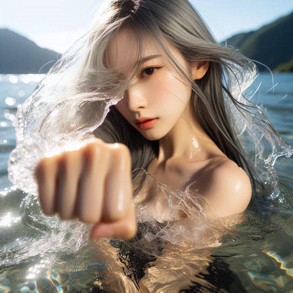 Sister's flowing water three absolute. Fist. Palm. Foot