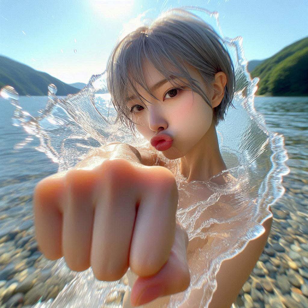 Sister's flowing water three absolute. Fist. Palm. Foot