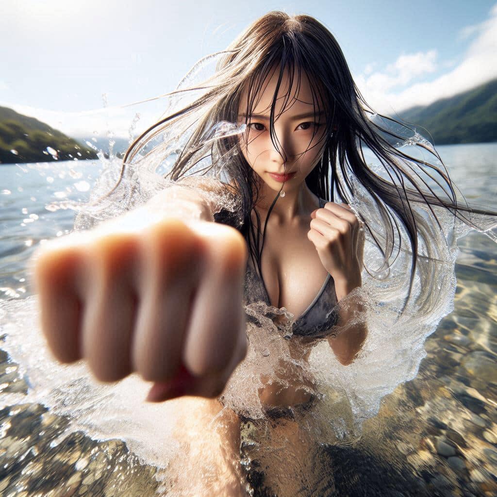 Sister's flowing water three absolute. Fist. Palm. Foot