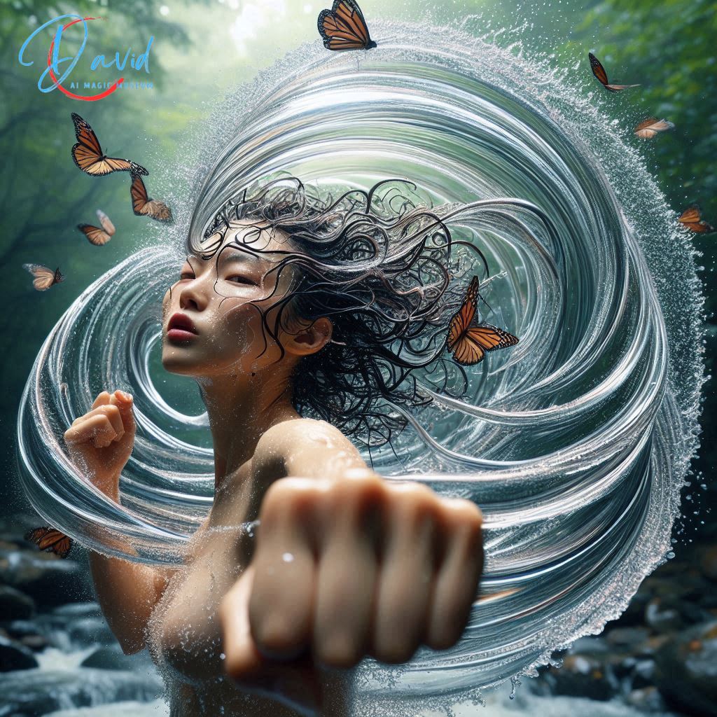Sister continues to practice boxing, running water fist, butterfly style