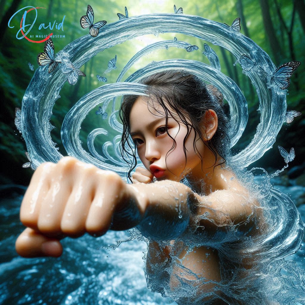 Sister continues to practice boxing, running water fist, butterfly style