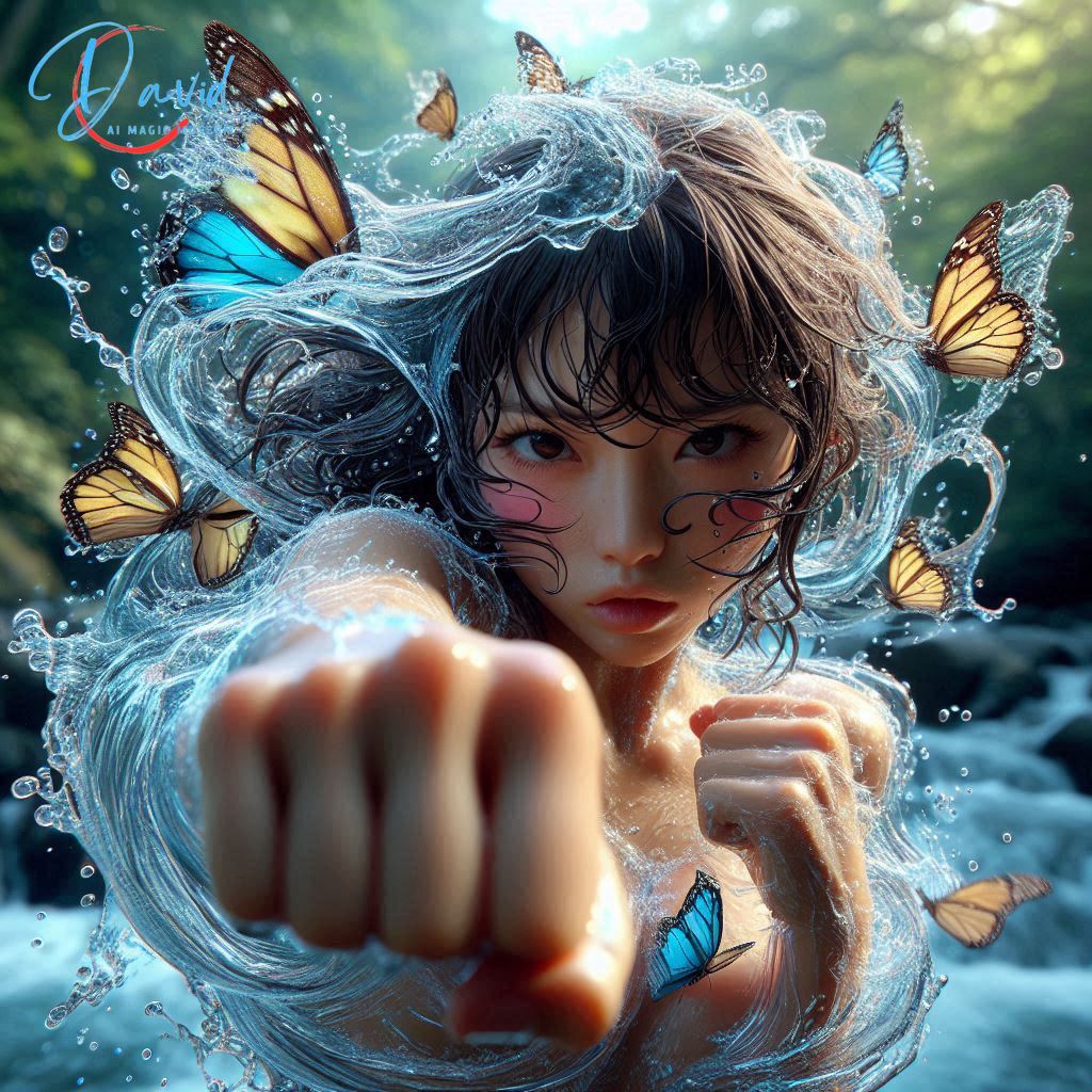 Sister continues to practice boxing, running water fist, butterfly style